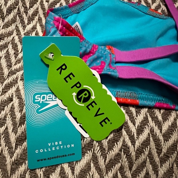 Speedo Swim Nwt Speedo Eco Endurance Strappy Bikini Swim Top Upf 5